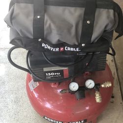 Porter Cable 150psi Compressor w/combo kit.