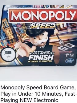 Monopoly Electronic Speed Board Game