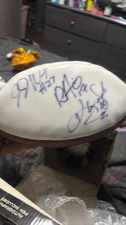 Dallas Cowboys autograph football