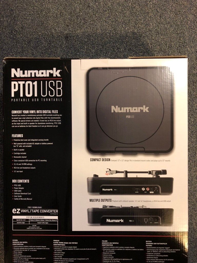 NUMARK PT01 USB