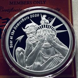 1oz Silver Shield Proof Round 