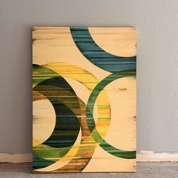 Art- Modern Abstract Wood Wall Art 56x40