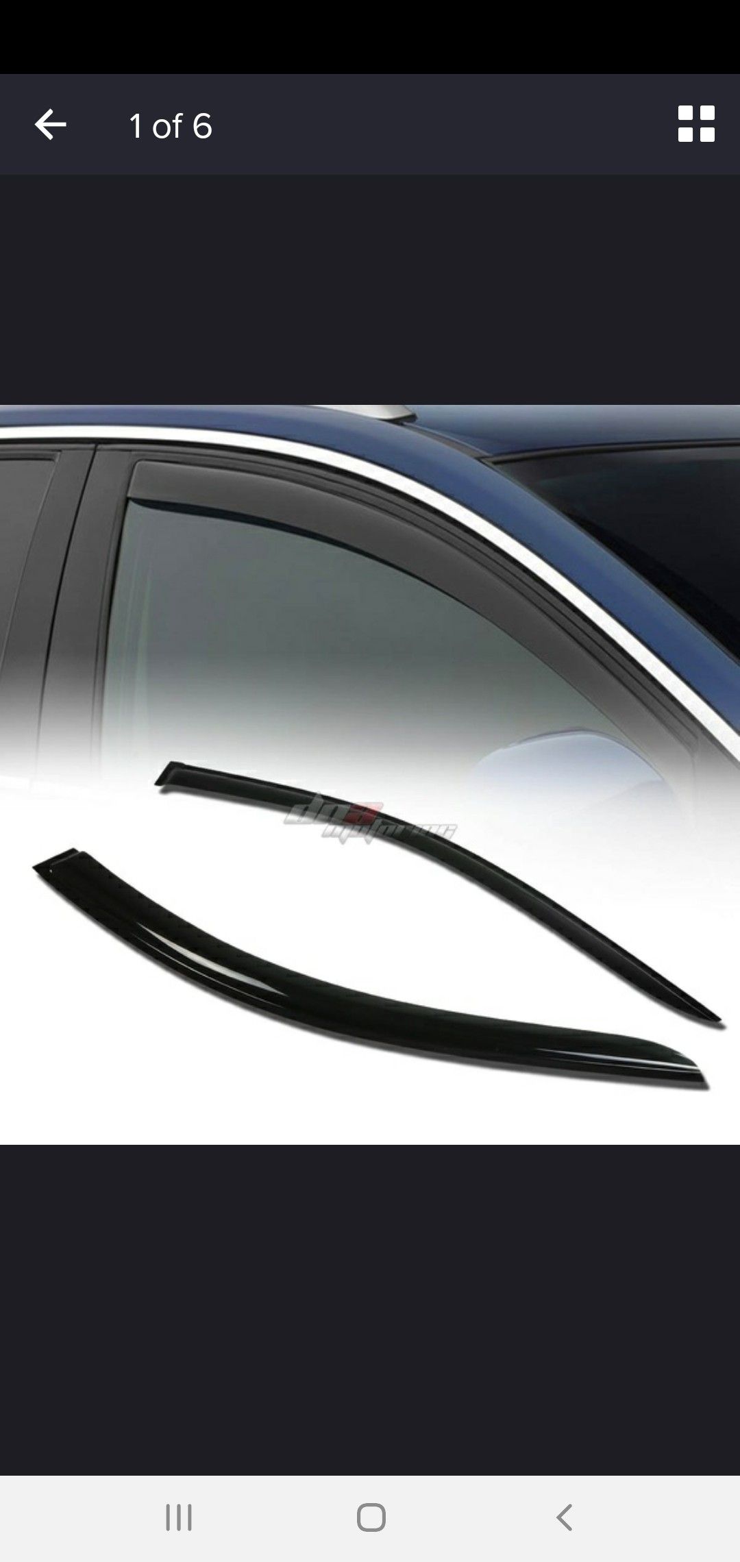 Rain guards for a 03 to 07 Honda accord 2 door