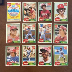 1981 Topps Coke Coca Cola Philadelphia Phillies Team Set Pete Rose