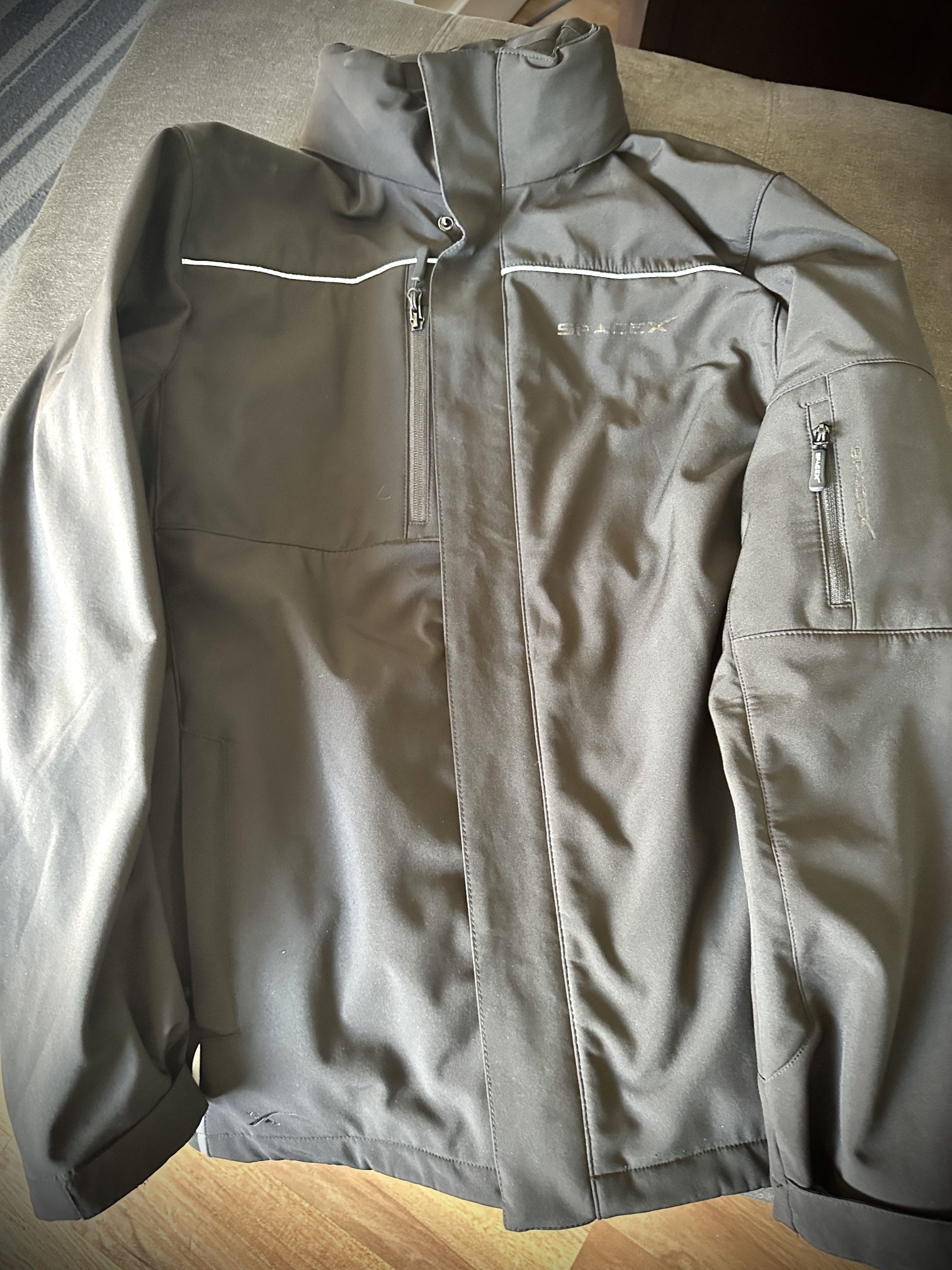 SpaceX Employee 2 in 1 Jackets with Hidden Rain Hoodie Size Large