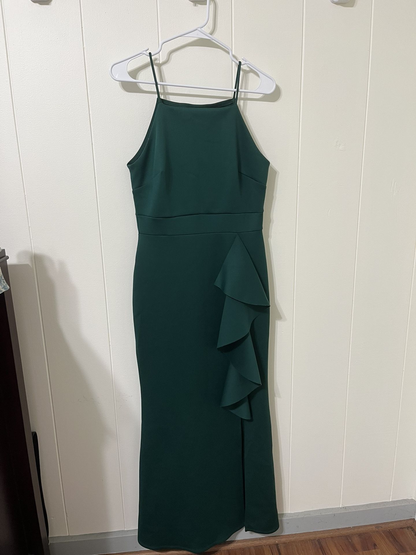 Emerald Green Prom Dress (size Medium)
