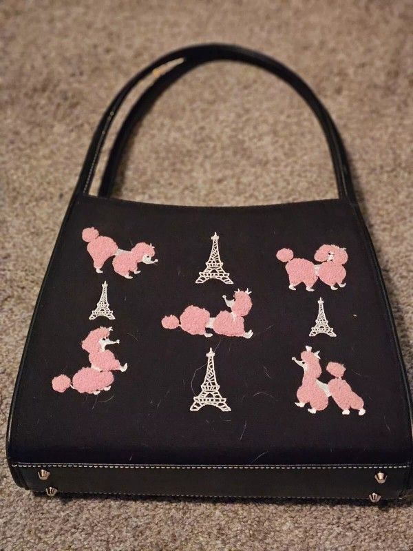 Vintage Poodle Purse