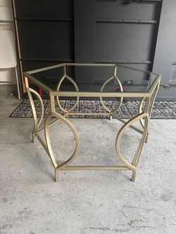 Small gold table