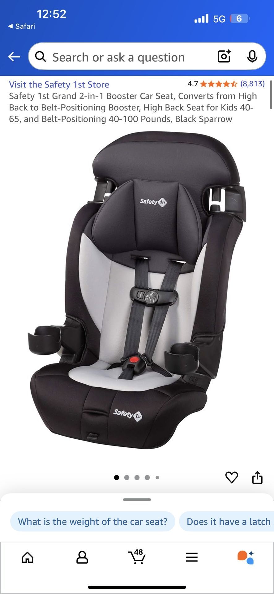 Grand 2-in-1 Booster Car Seat