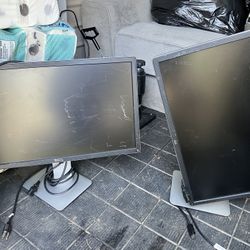 2 work computers screens