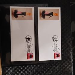 Lot Of Two Barbie 40th Anniversary Envelopes With Stamps