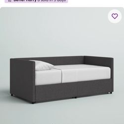 Gray Daybed With Drawers