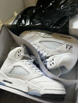 Jordan 5 Retro White Metallic Size 9