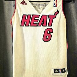 Adidas Miami Heat James 6 Basketball Jersey