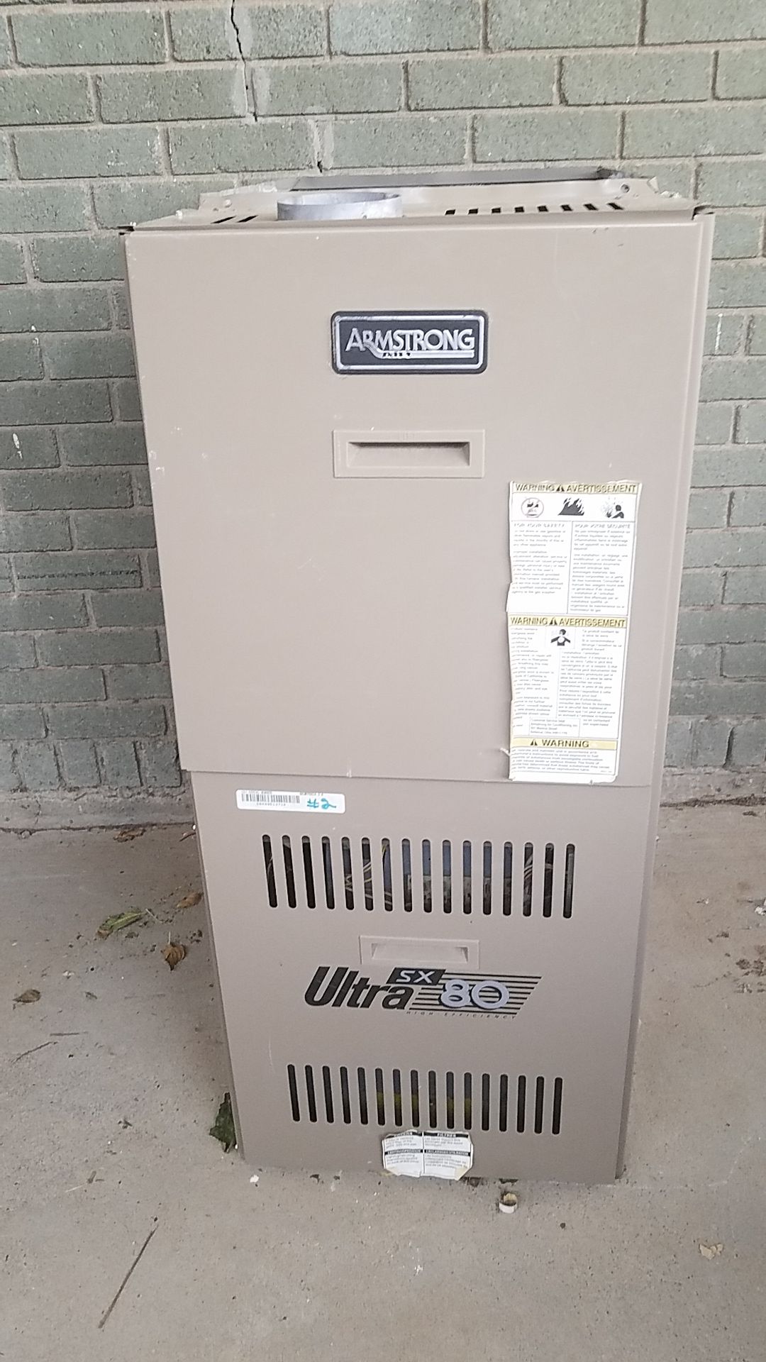 Armstrong furnace Ultra SX 80