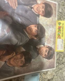 Beatle buddies original oil painting and membership card