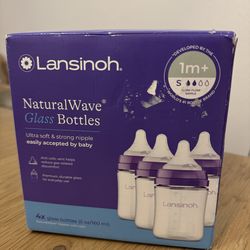 Brand new in box Lansinoh Anti colic glass baby bottles (4)