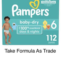 Pampers Size 6 Baby Dry Diapers Pañales 
