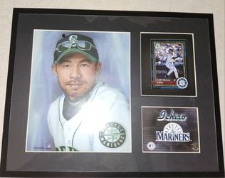 Ichiro Suzuki Framed 1 of Only 10,000 Producedw/ COA 