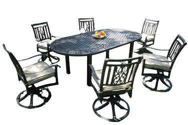 CBM Patio 7 Piece Dining Table Set HV-17