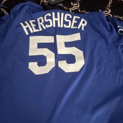 Los Angeles Dodgers Cooperstown Collection Mitchell & Ness jersey of Orel Hershiser #55, size 48 (XL).