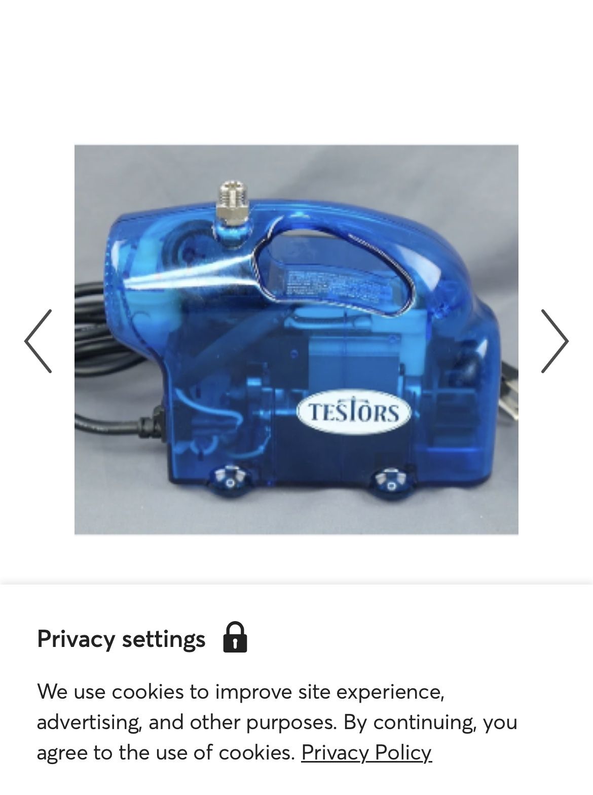 Testors AC-55 Hobby Model Airbrush Air Compressor