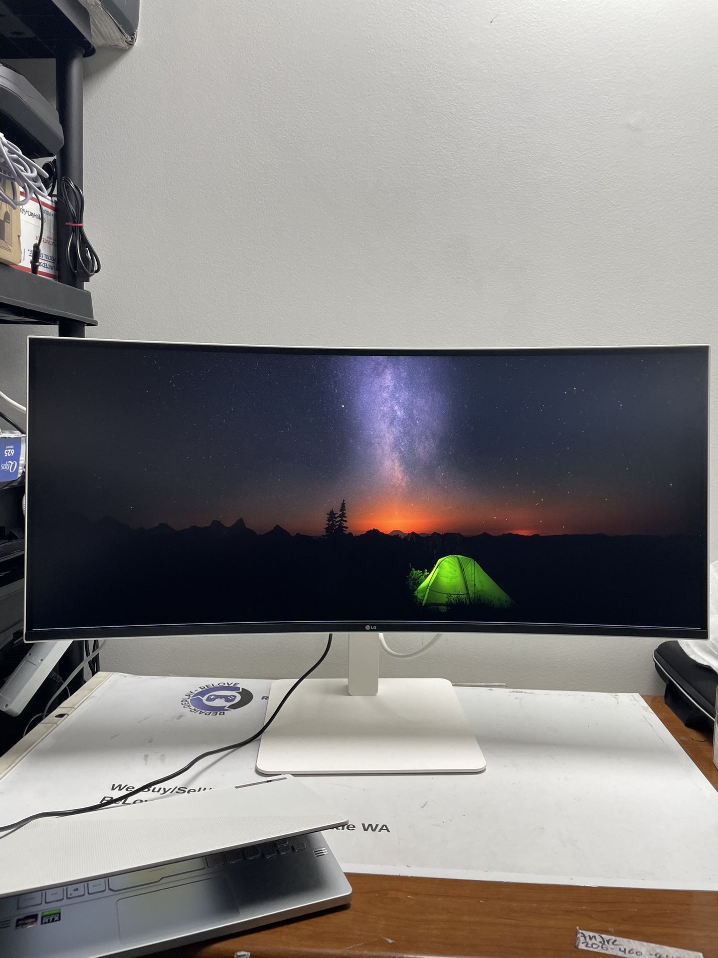 LG 38 Inch Curved Monitor - 144hz - 3840x1600 - For Sale Or Trade