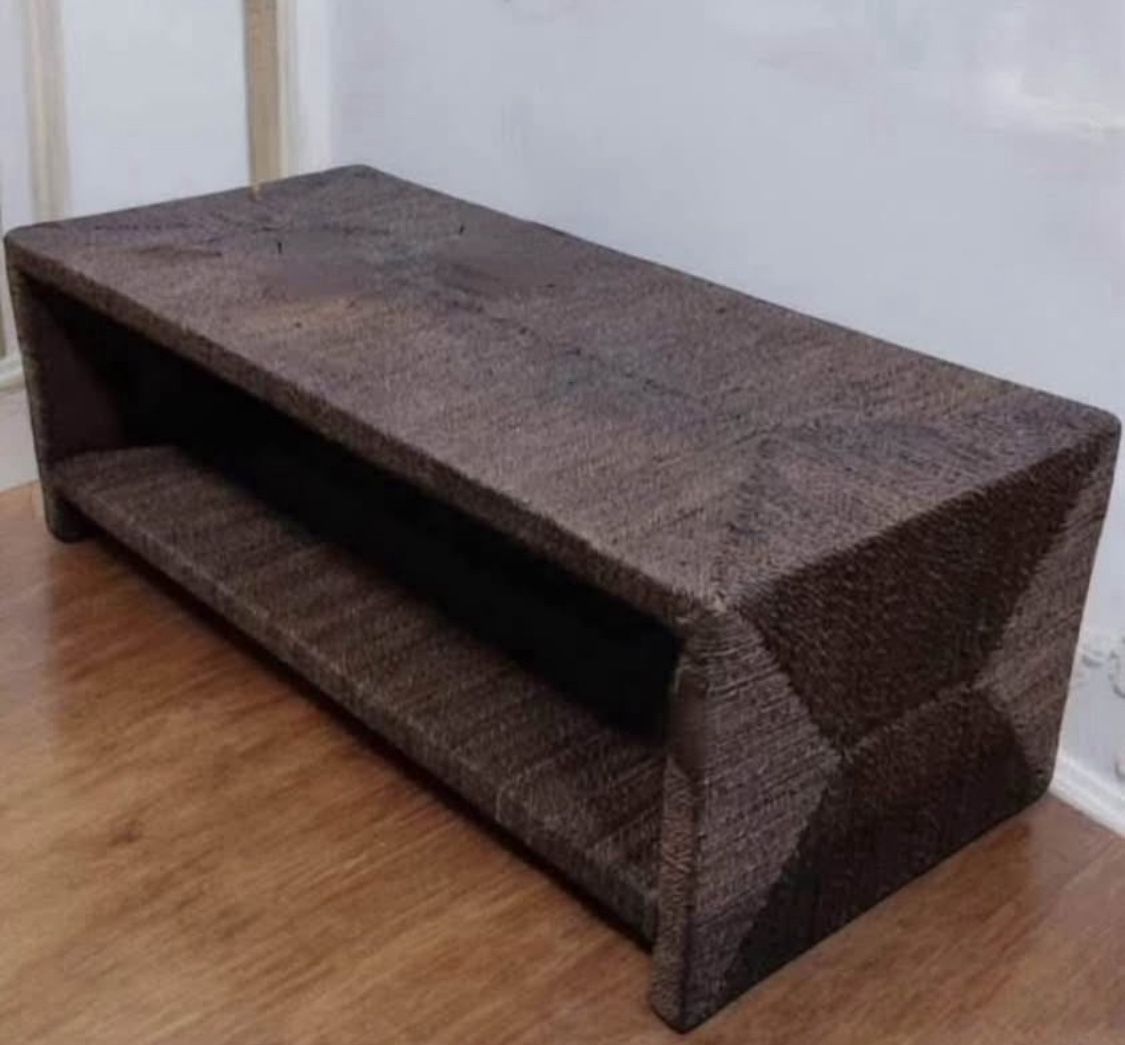 New Mocha Rattan Woven Boho Coffee Table