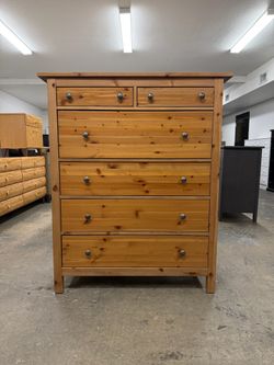 Tall Wood IKEA Hemnes 6 Drawer Dresser Chest Tons of Storage