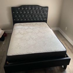 Queen Size Bed Frame With Mattress