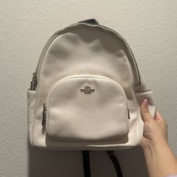 Coach Cream Color Backpack