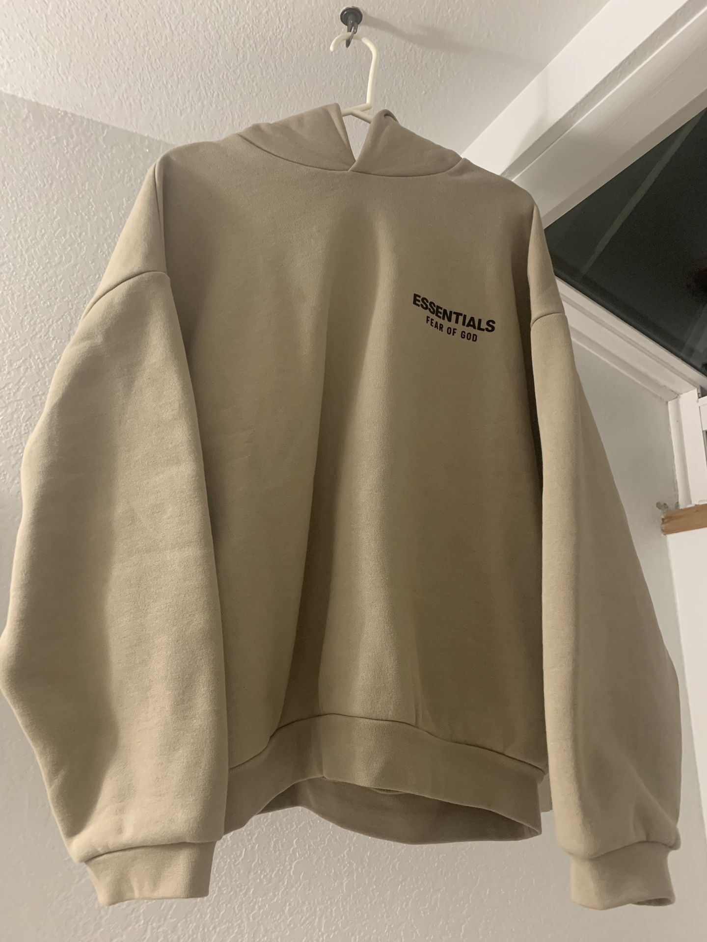 Brand New Essentials Hoodie “ DESERT SAND” Sz. Small