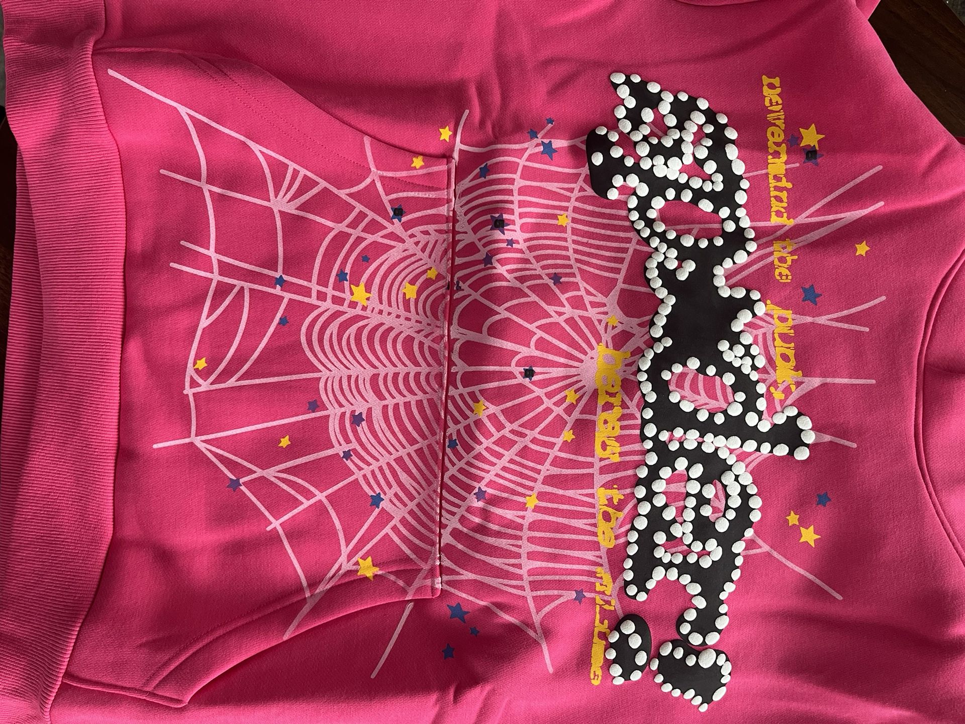 Pink Spider Hoodie Brand New Never Worn (medium)