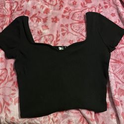 Off The Shoulder Black Crop top 