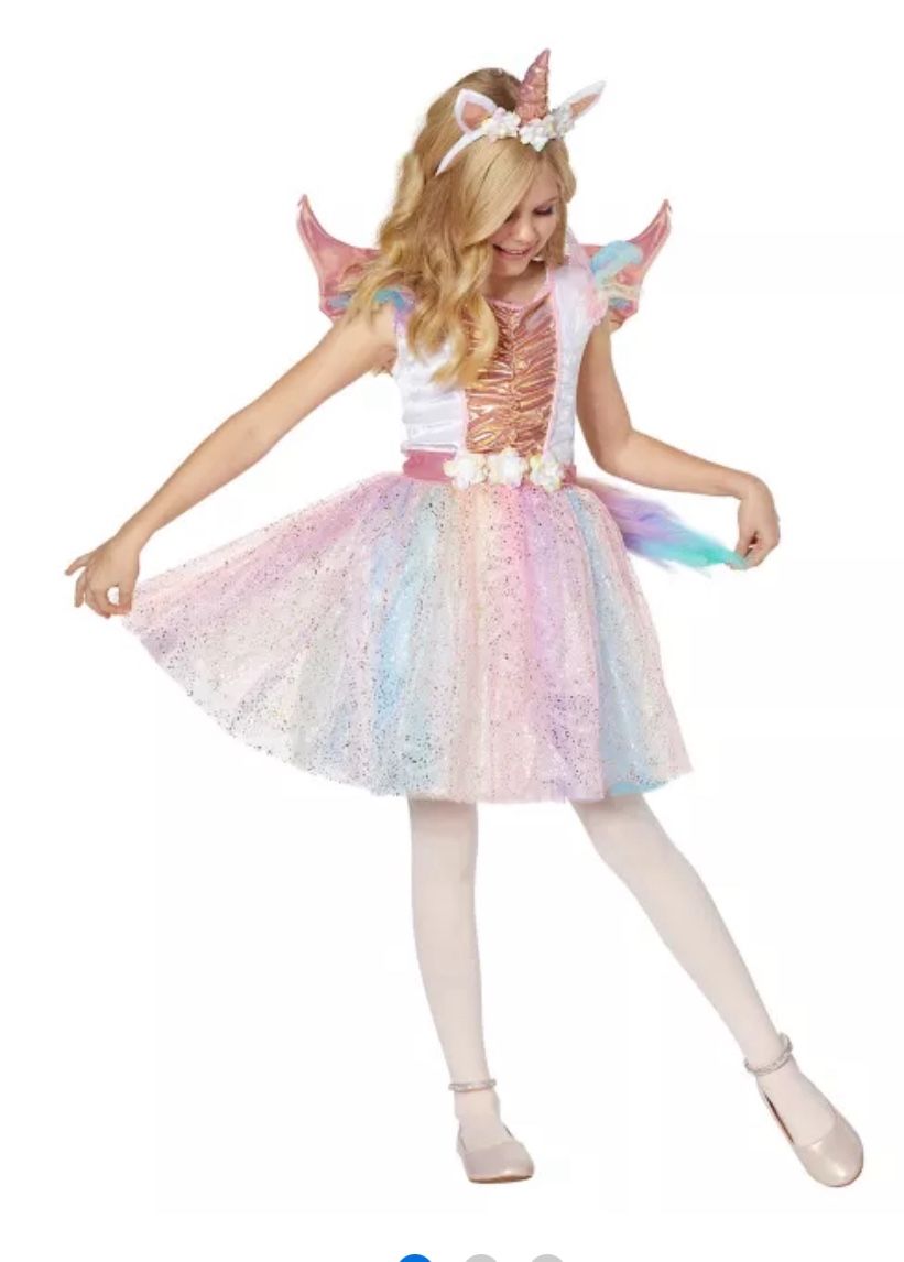 Kids rosy unicorn Halloween costume