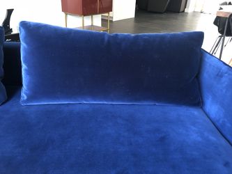 Cb2 Tandom Sleeper Sofa In Blue For