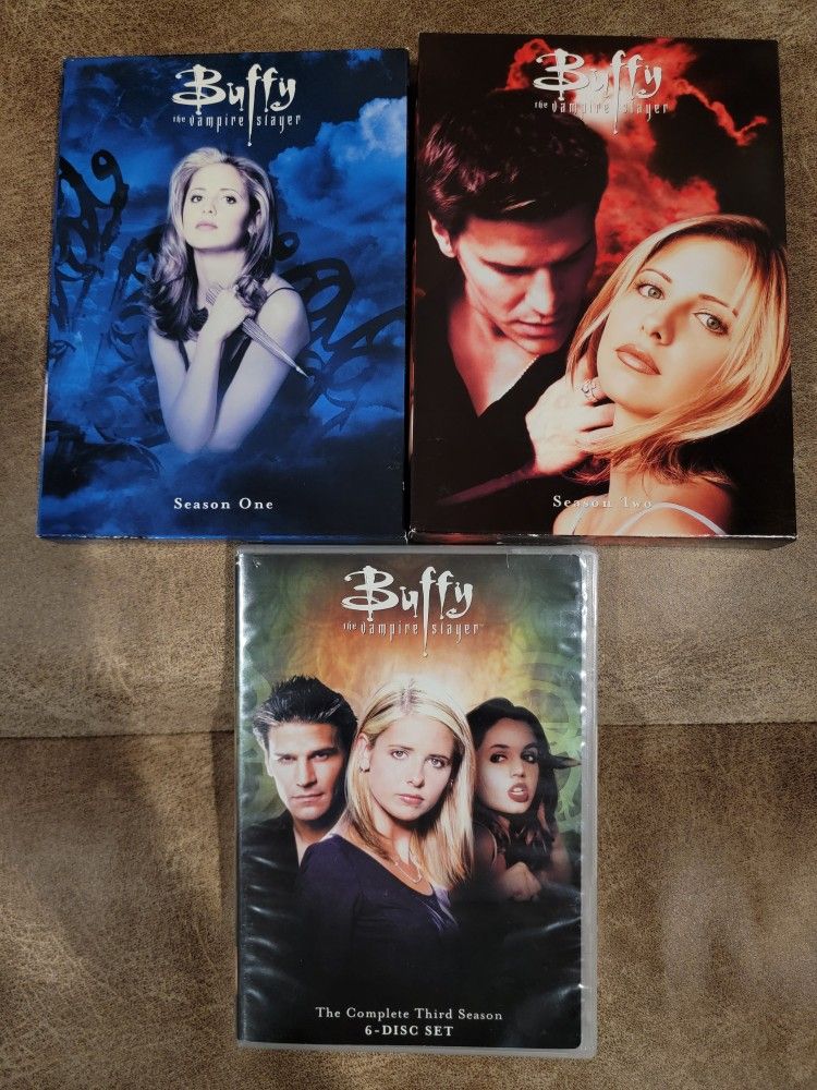 Buffy The Vampire Slayer, Complete Seasons 1, 2, & 3 On DVD (Opened, Never Used)