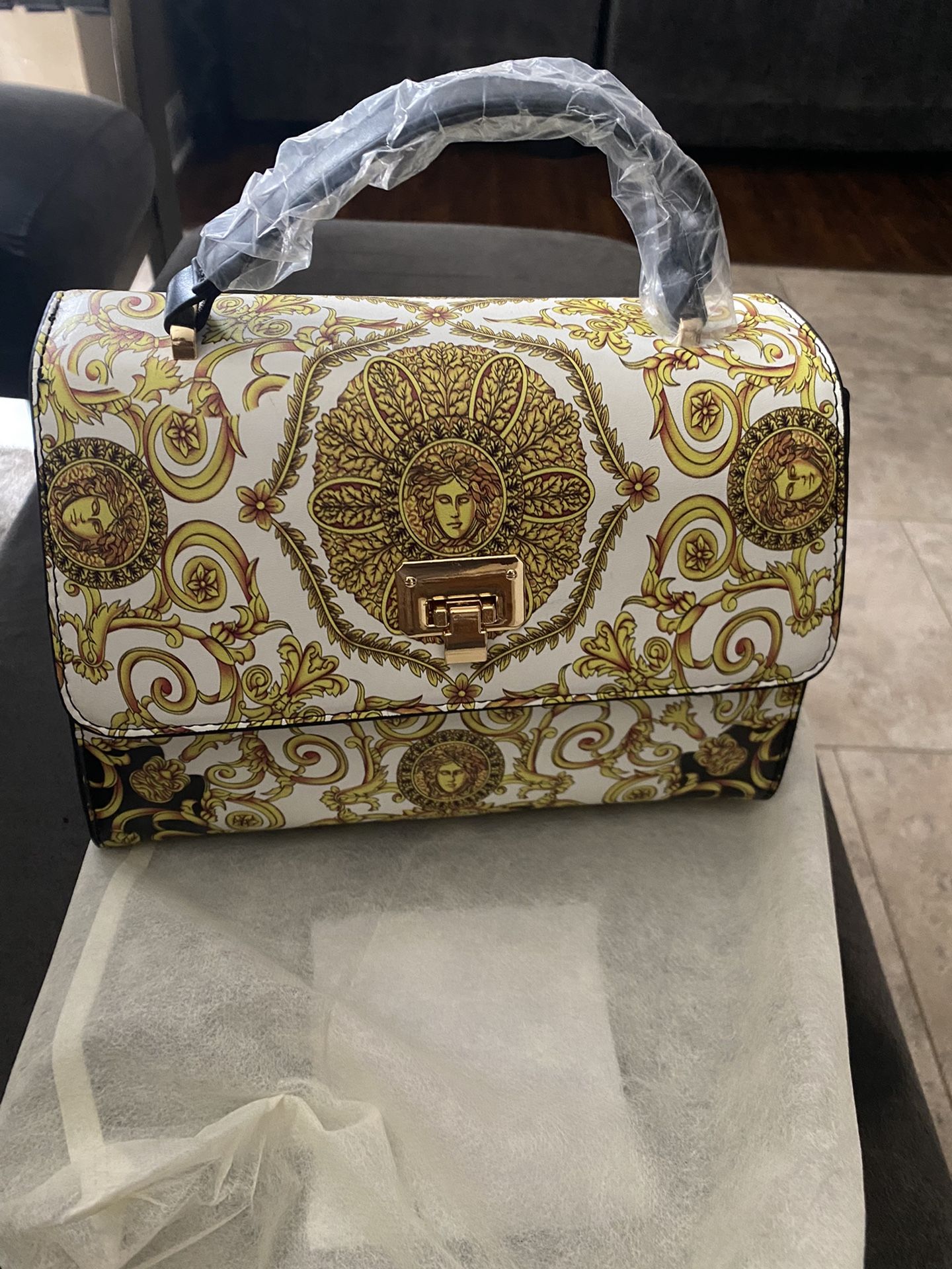Versace Medium Luxury Handbag With Dust Bag 