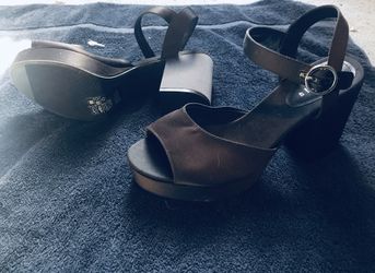 Black H&M Dividend heels size 9 never worn