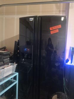 Black fridge