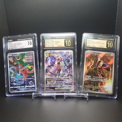 Pokémon Art Gallery: Those Who Rise Above - 3x CGC 10 Pristine & Gem Mint Slabs