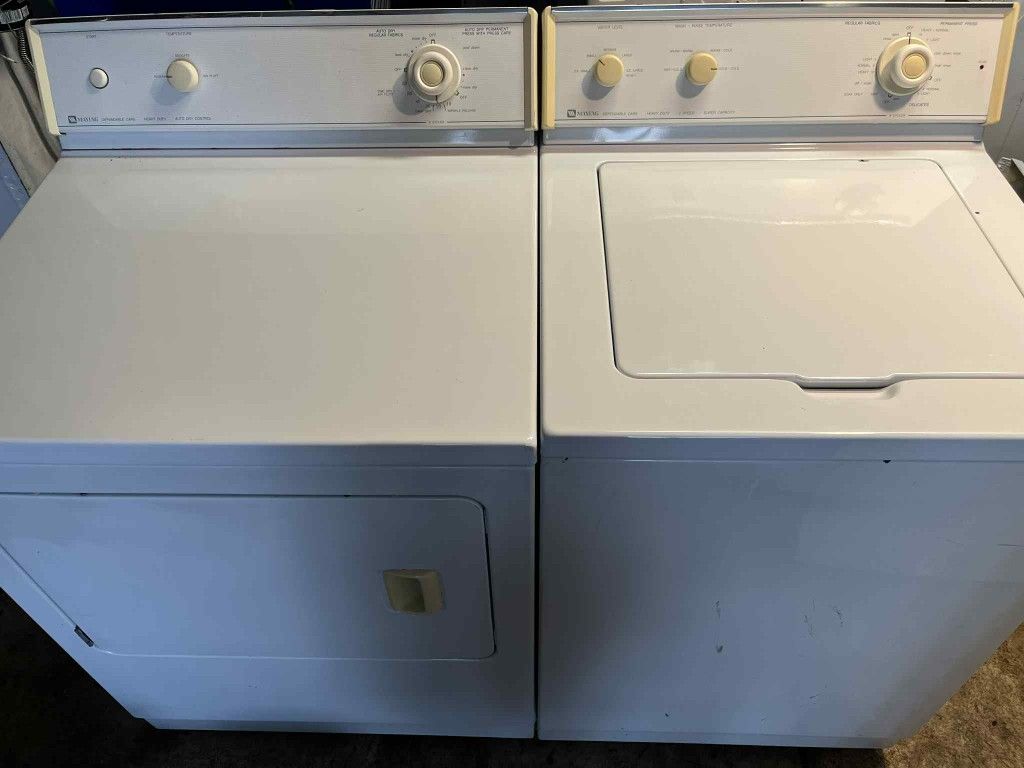 Set of Heavy-duty Maytag Washer and Gas Dryer