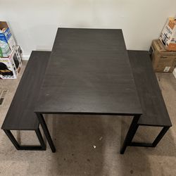 Dining Room Table + Benches