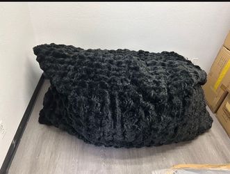 3 in 1 Bean Bag Chair Bed, Comfort Bean Bag Sofa Couch, Convertible Chair Folds from Bean Bag to Lounger, Giant Bean Bag Chair Bed,Black