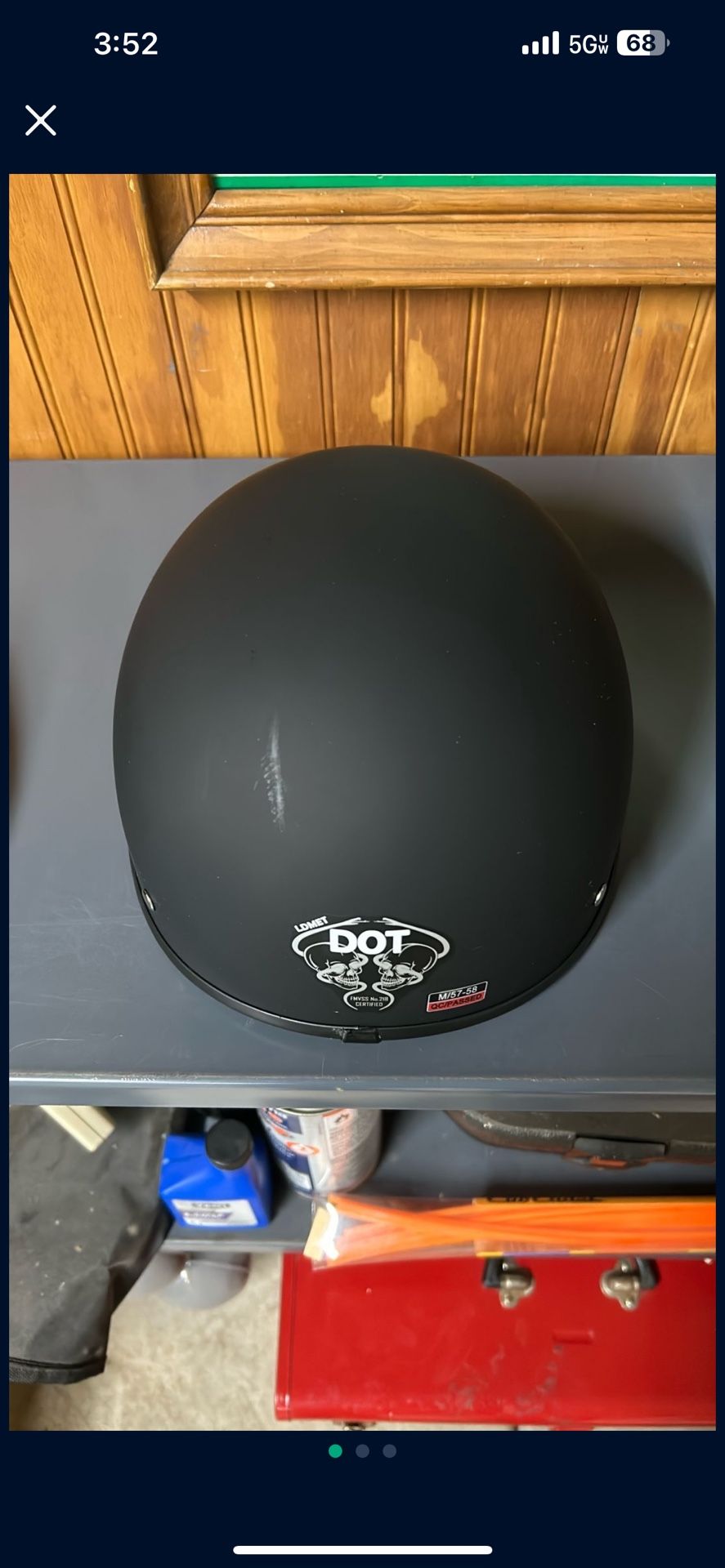 Like New Half Shell Helmet