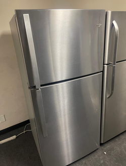 Whirlpool Stainless Top Mount Refrigerator w/ Glass Shelves