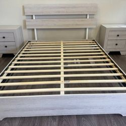 Brand new queen size platform bedframe 