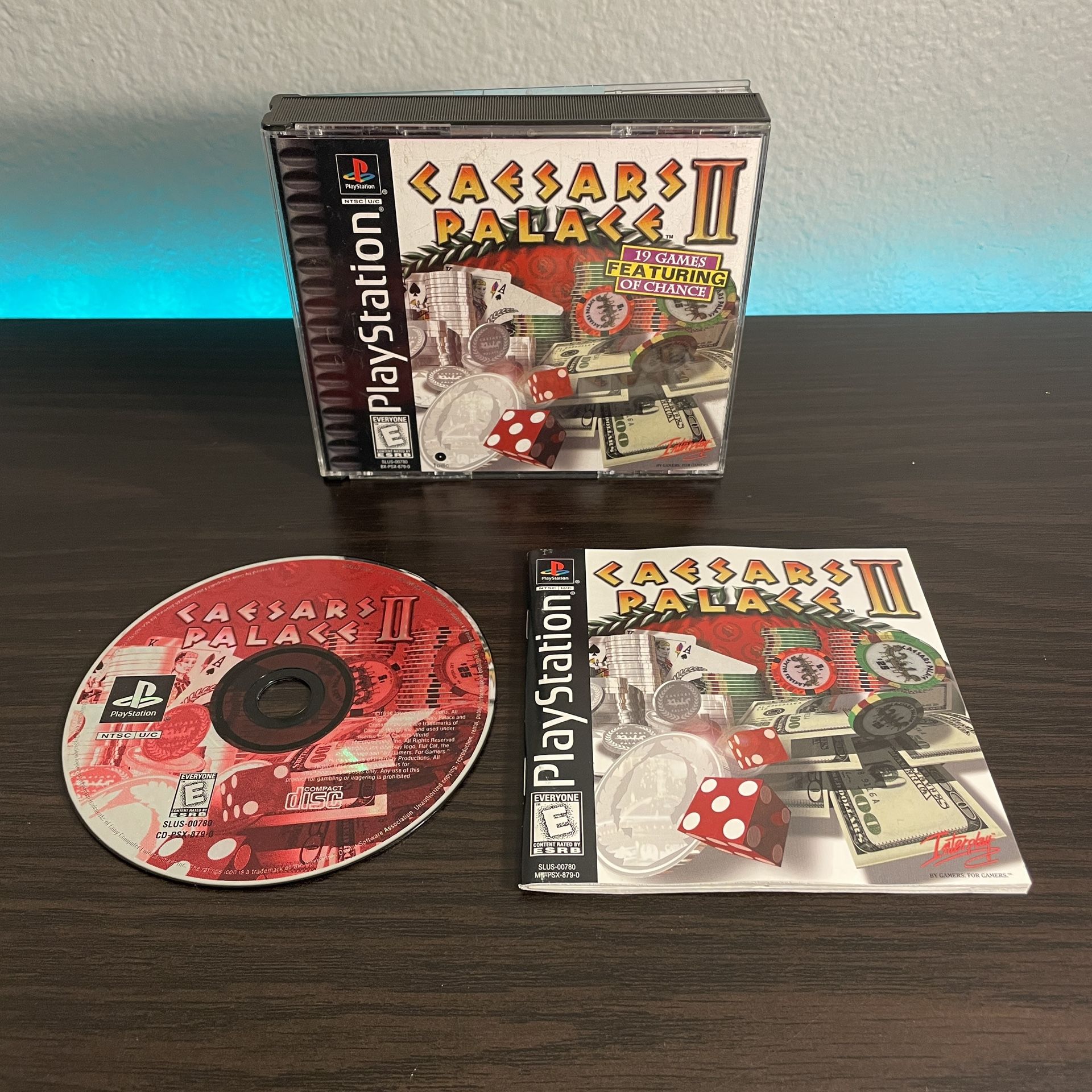 Caesars Palace I| - PS1 PlayStation 1 - Complete CIB Tested & Works VideoGame