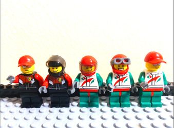 Lego City Race Team & Octan Mini Figures