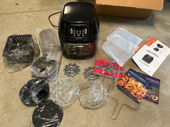 Power 6-Quart AirFryer Oven Plus + All Accessories New